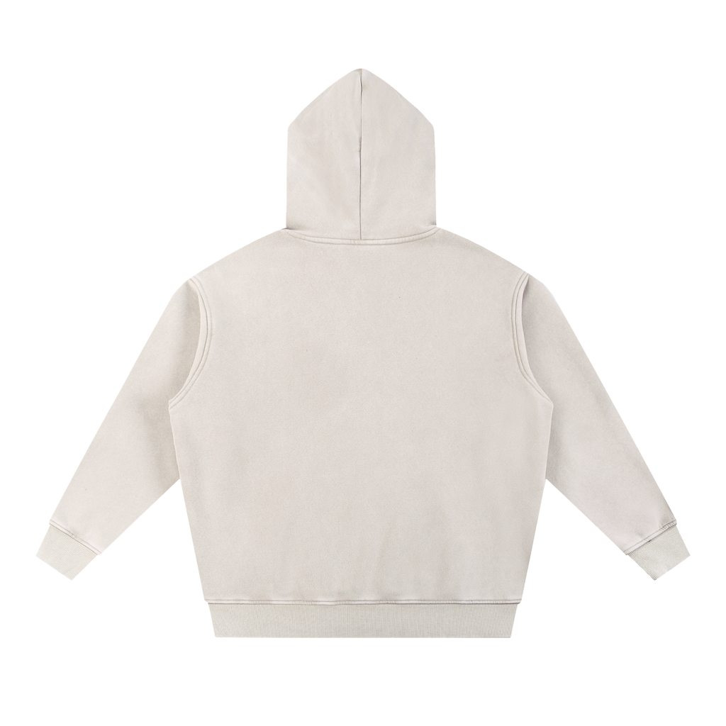 Apricot BOB snow-wash oversized hoodie – back