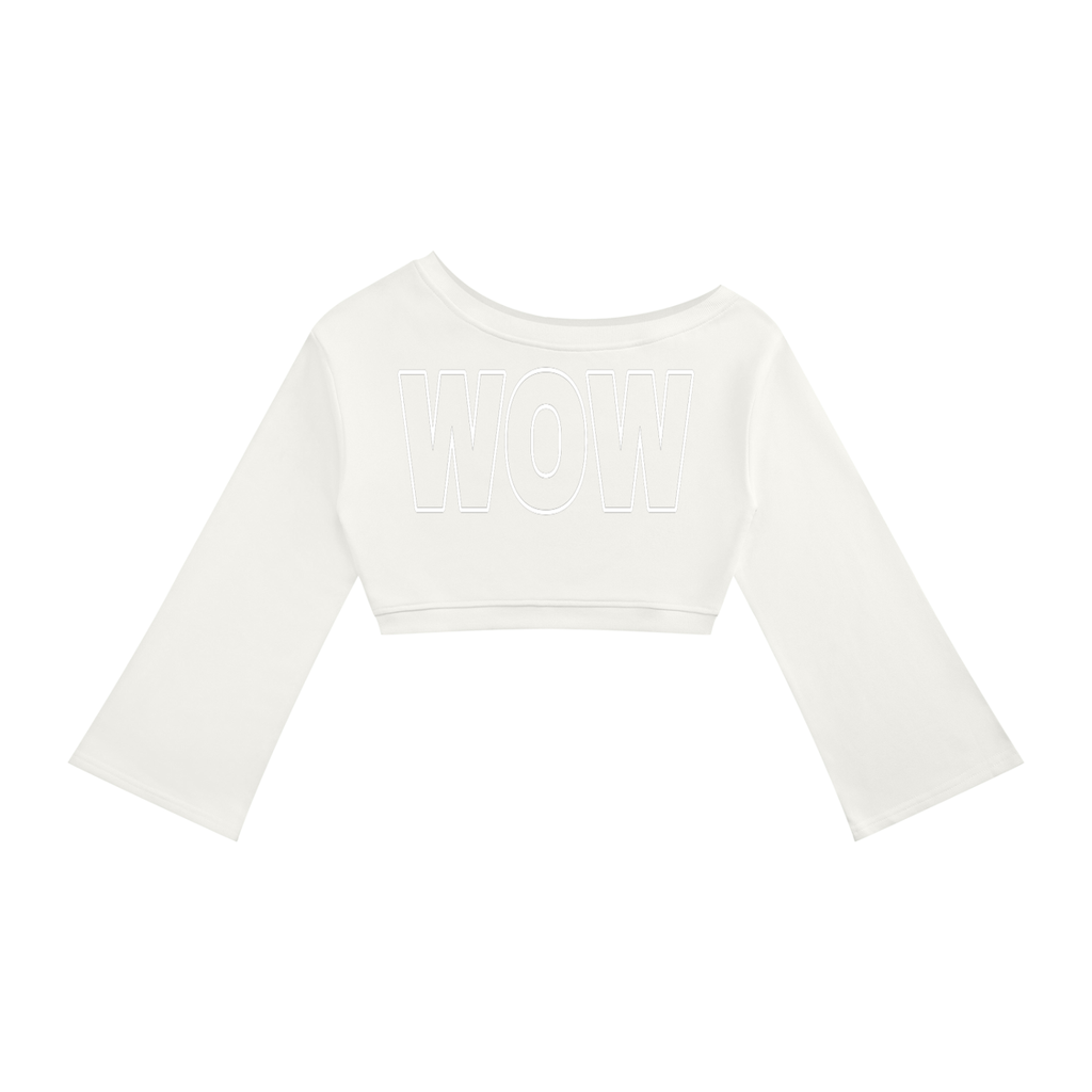 WOW Women’s Off-Shoulder Sweatshirt — E E McMace