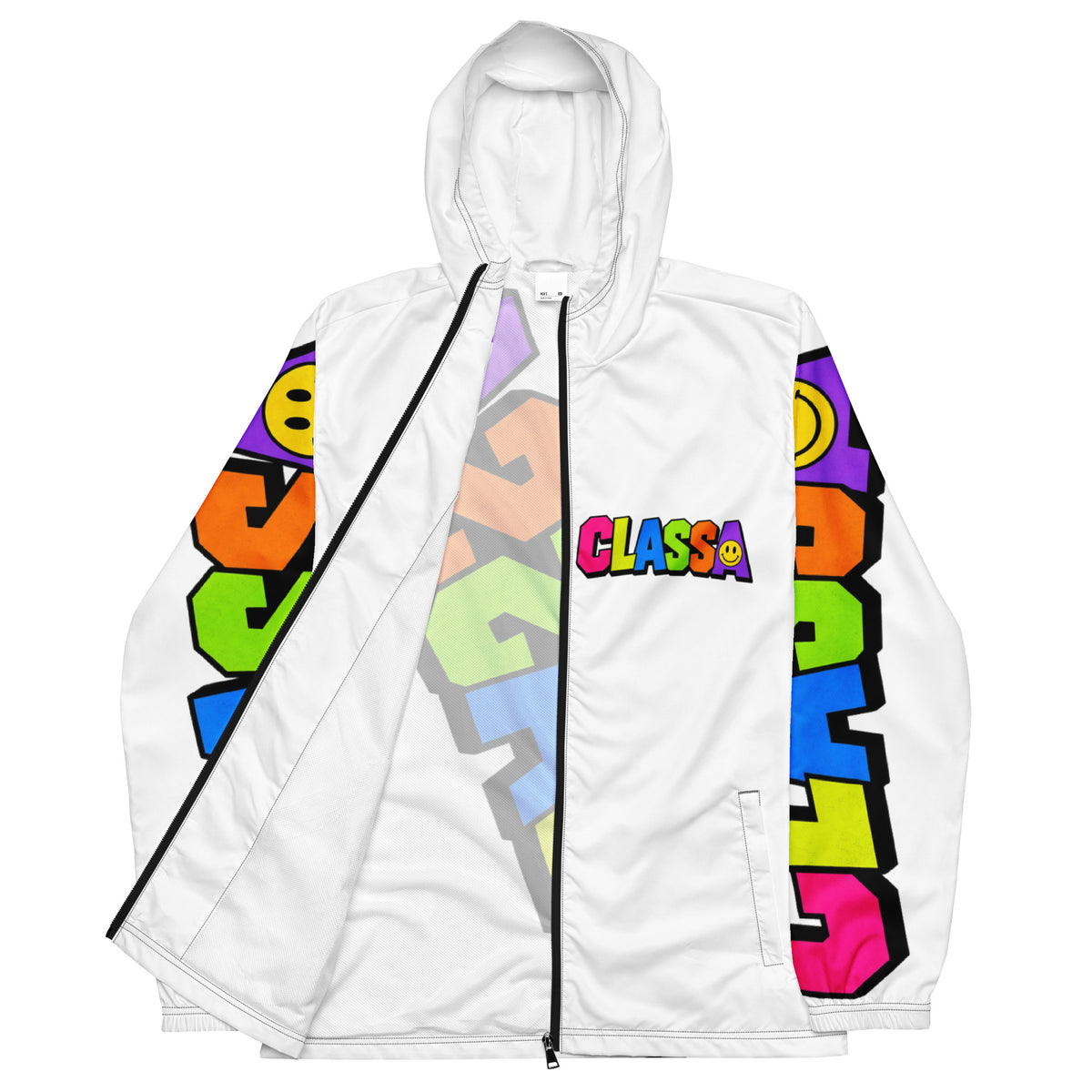 Class A Smiley Men’s Windbreaker – front – E E McMace