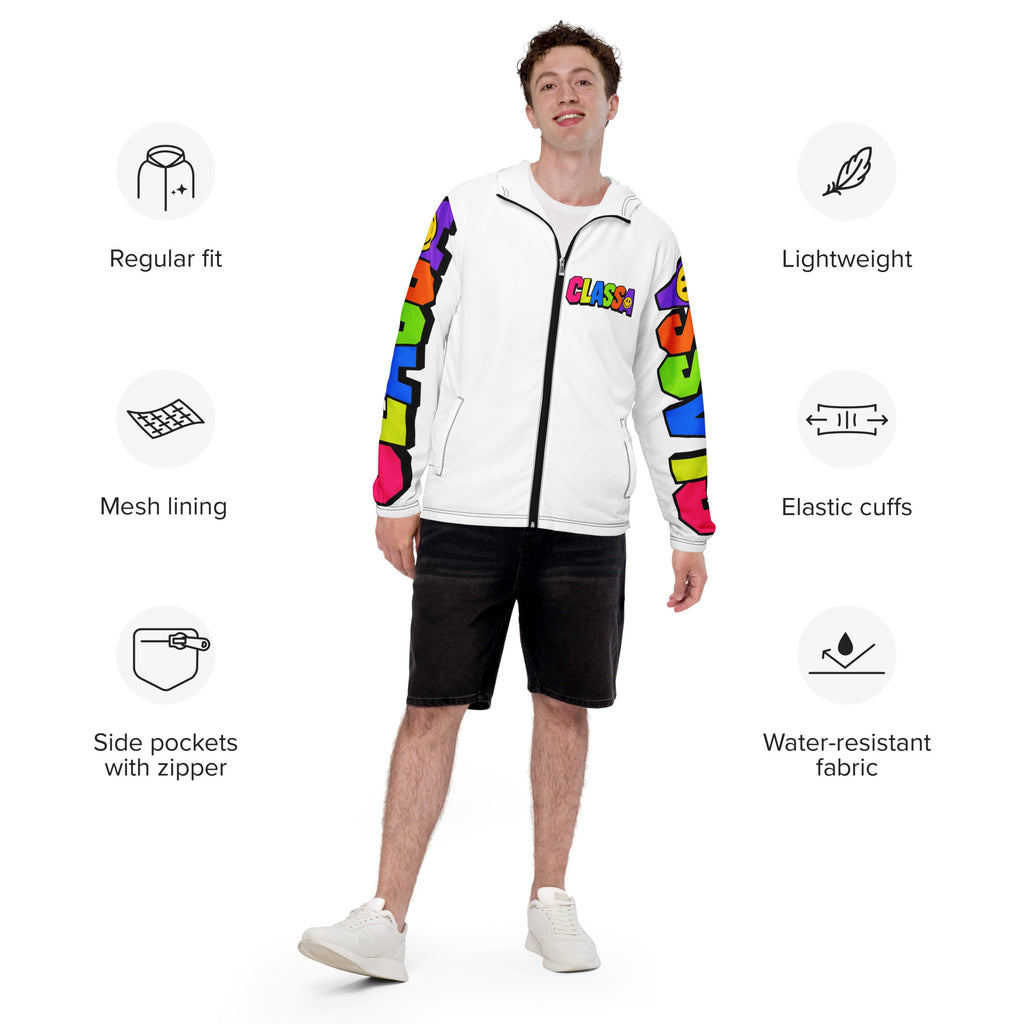 Class A Smiley Men’s Windbreaker – front – E E McMace