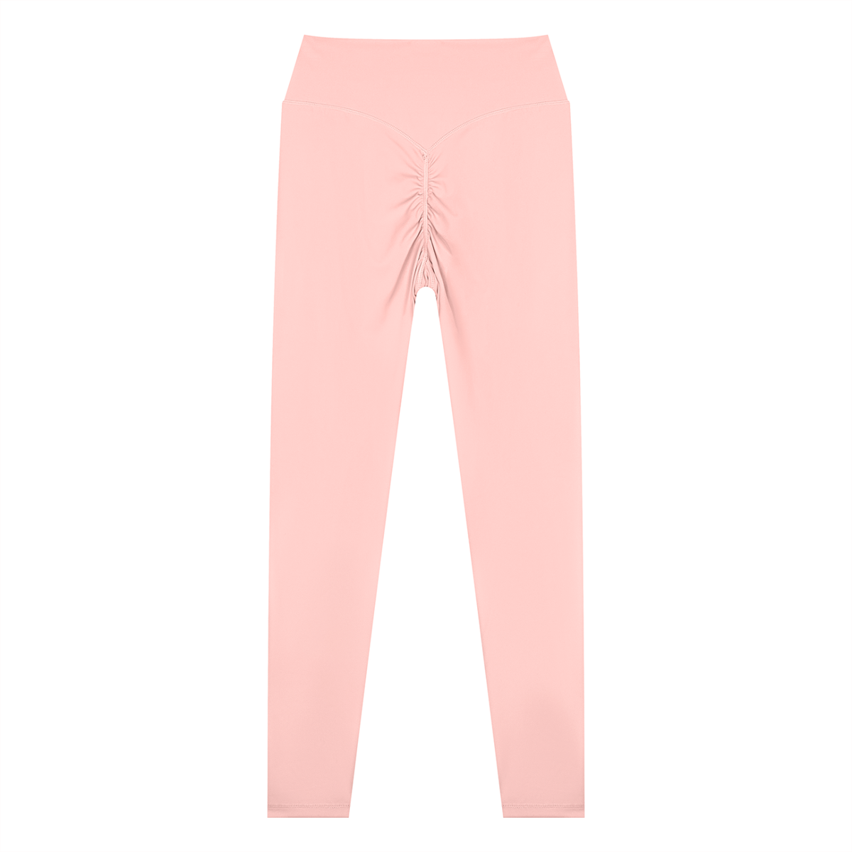 Pink high-waisted Padel gym leggings – back