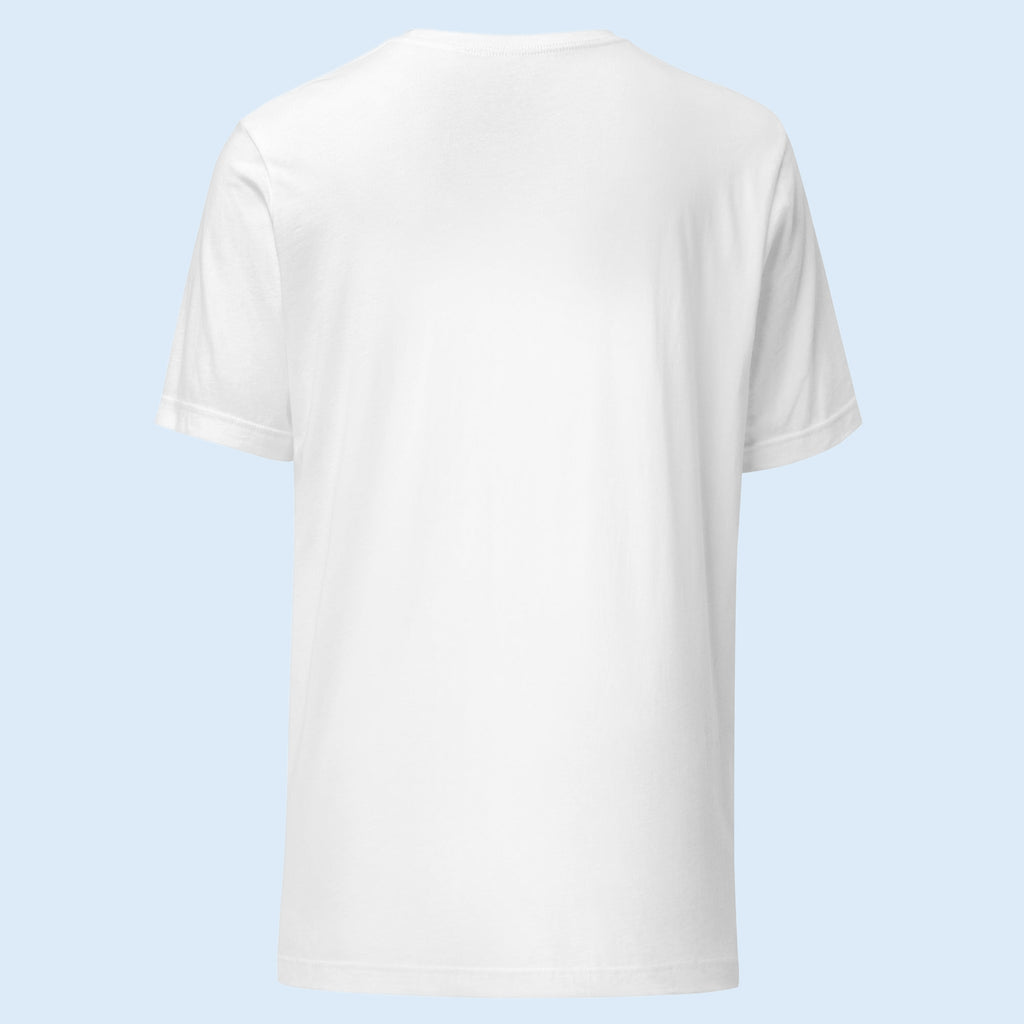 Pints, Pigs in Blankets & Poor Decisions T-Shirt in White, back view – E E McMace Christmas 2026