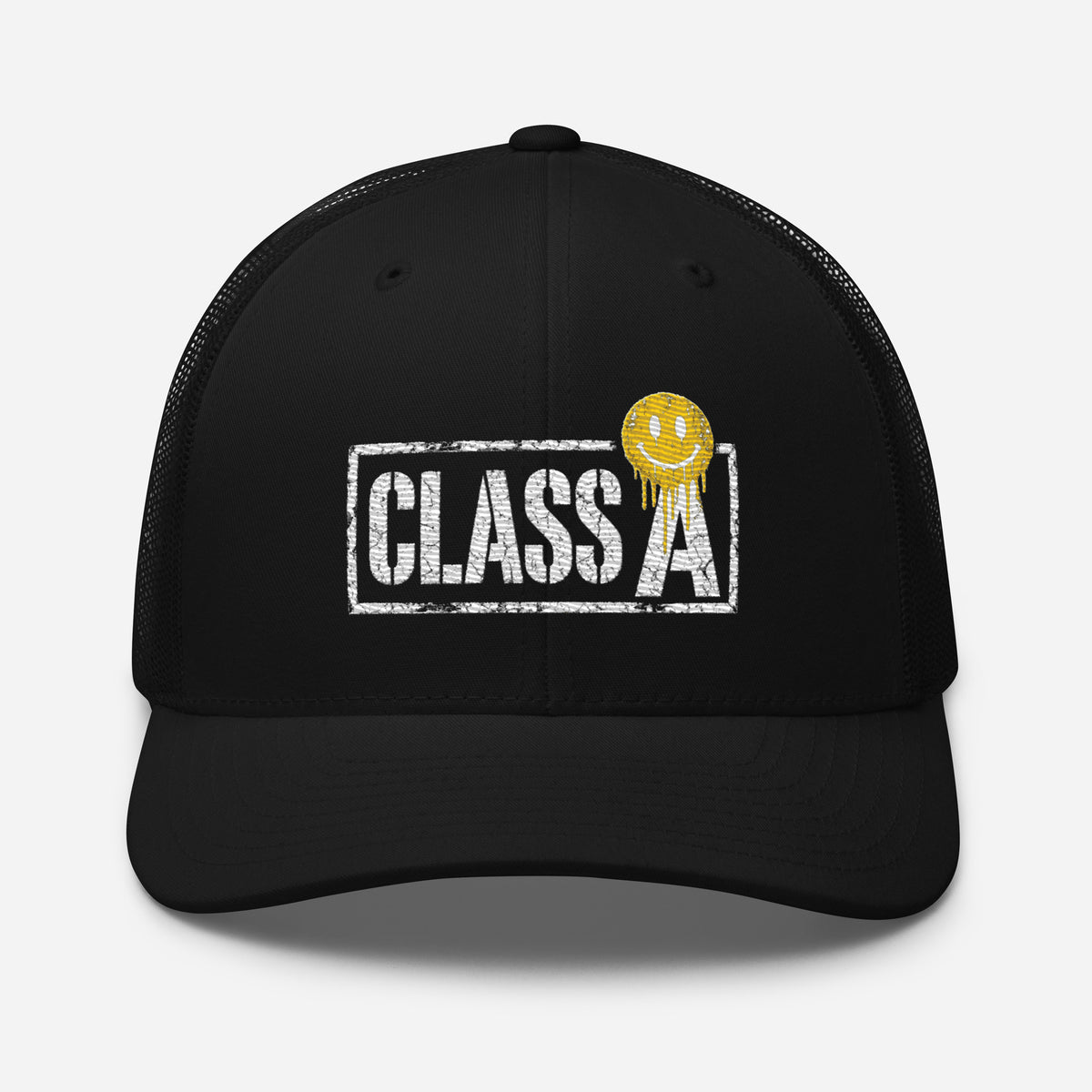 Limited Edition Class A Trucker Cap in black – front – E E McMace