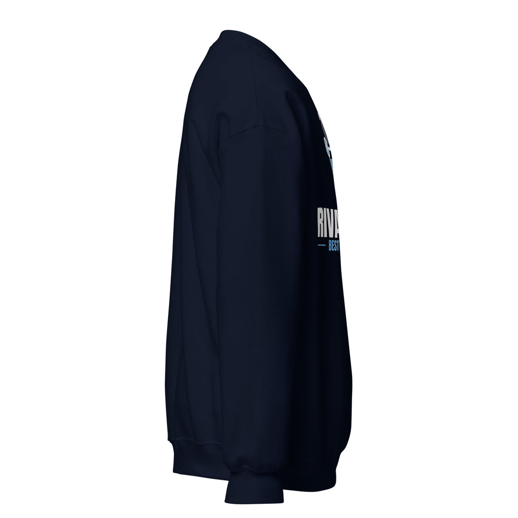 Rival Tears – Best Served Mulled Sweatshirt in Navy, right side view – E E McMace Christmas 2026