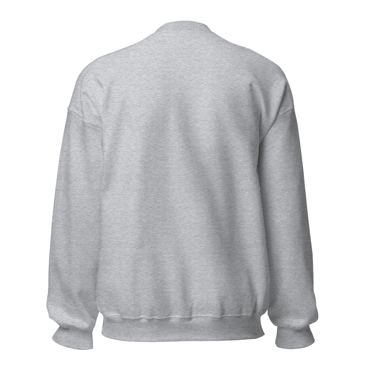 Merry Axolotl-Mas Christmas Sweatshirt in Sport Grey, back view – E E McMace Christmas 2026