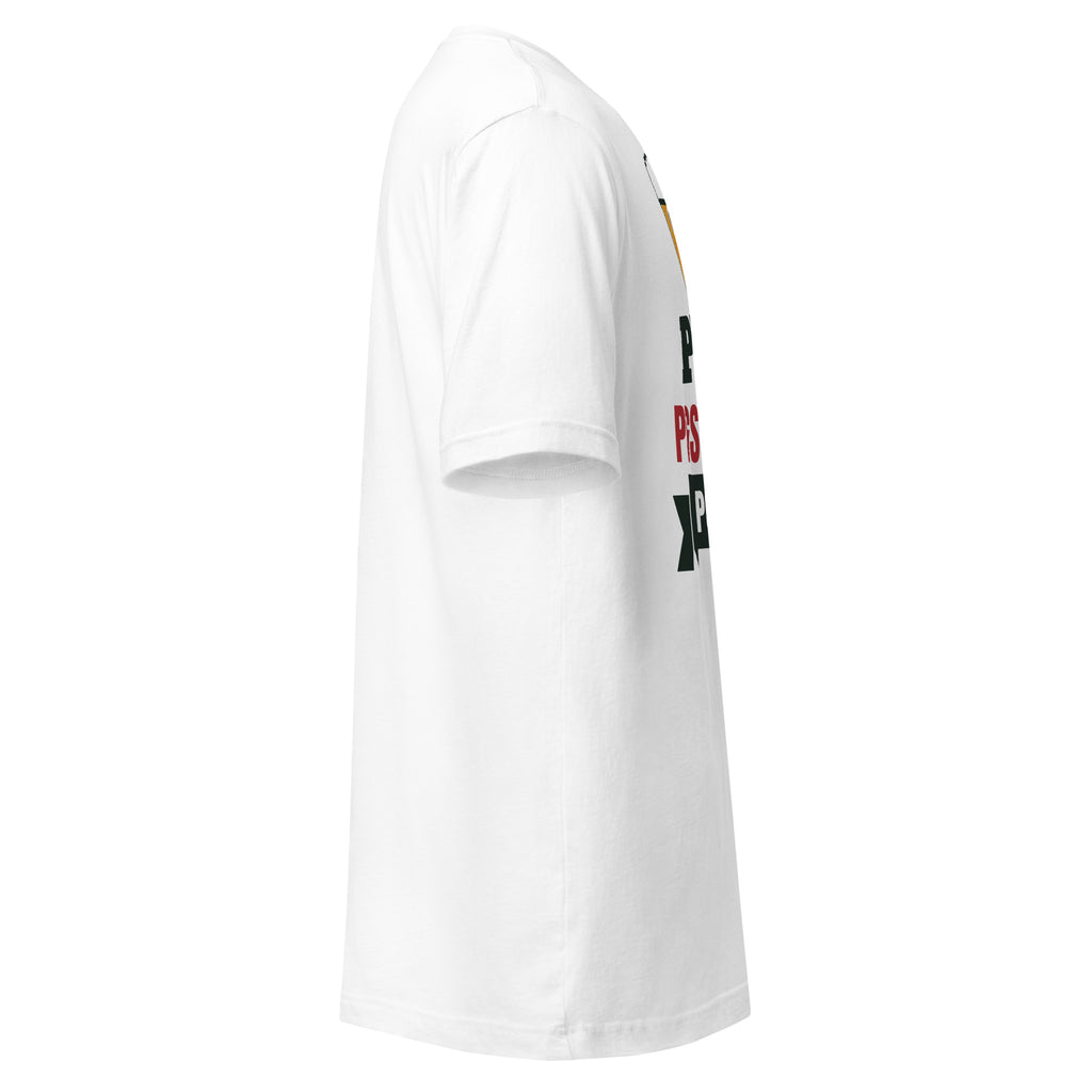 Pints, Pigs in Blankets & Poor Decisions T-Shirt in White, right side view – E E McMace Christmas 2026
