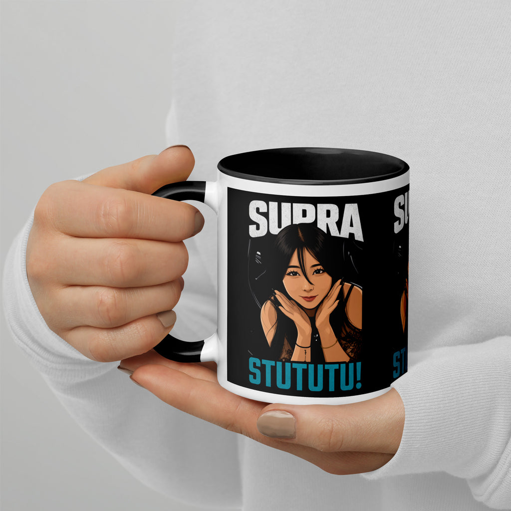 Hand holding the Japanese supercar mug