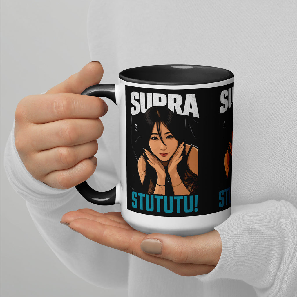 Hand holding the 15oz Japanese supercar mug